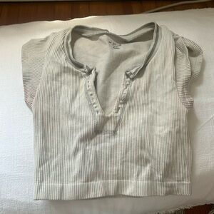 White crop top